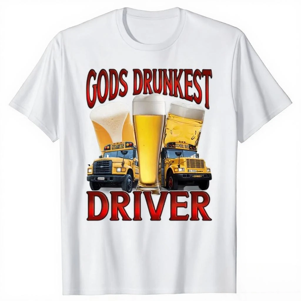 Professional Drunk Driver T Shirt Drinking and Driving Hand Me My Keys Alcohol Beer Funny Offensive Party Unisex Loose Clothing
