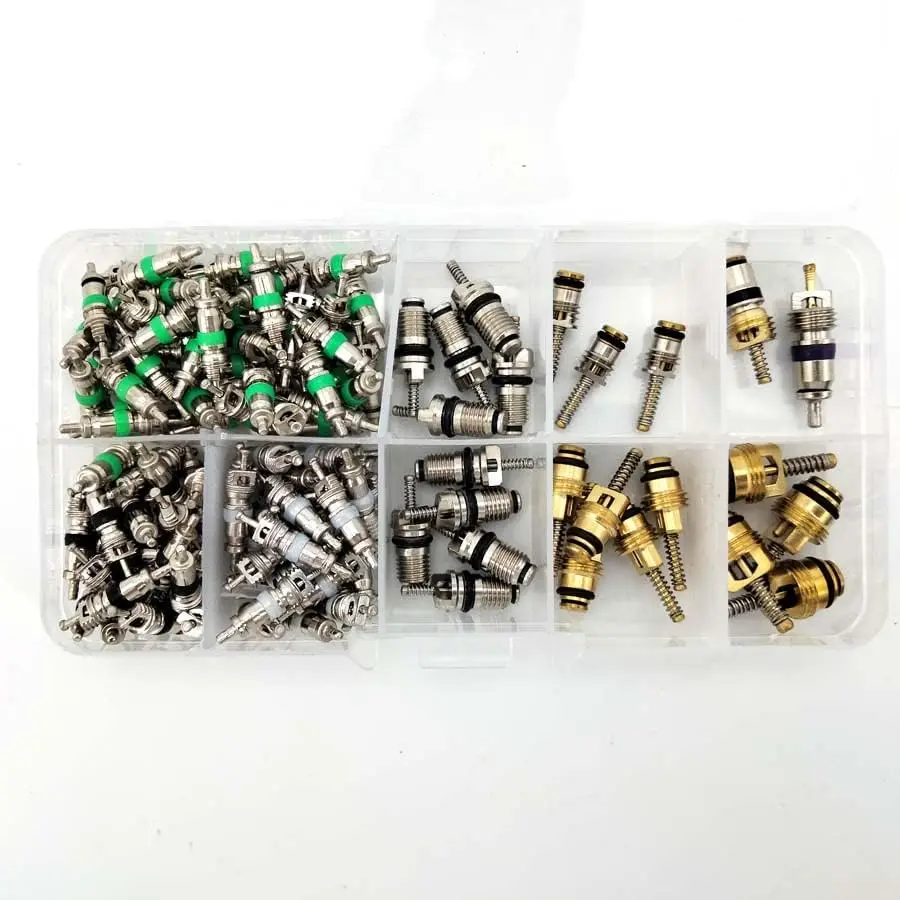 

134Pcs Boxed Automotive Car A/C Air Conditioning R134A Valve Core Assortment Set