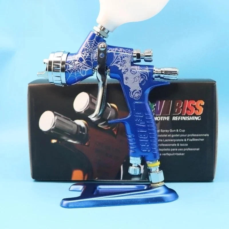 Tpaitlss Blue Spider Carving Spray Gun TE20/T110 Nozzle LVMP GTl Pro LITE Paint Tool 600 Ml Primer/varnish for DEVILBLSS.