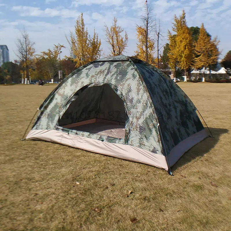 Portable Camouflage Tent Outdoor Camping Double Fishing Camping Camping Hand Set Lightweight Camouflage Tent