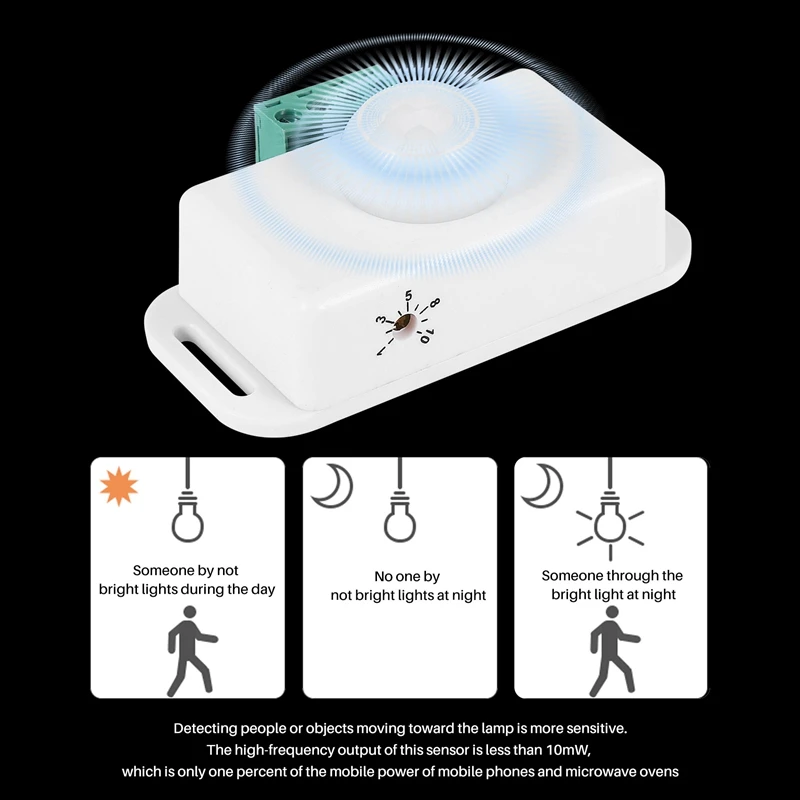 DC 12V 24V PIR Motion Sensor Function Controller LED Switch Body interruttore a infrarossi Timer di movimento bianco per strisce LED