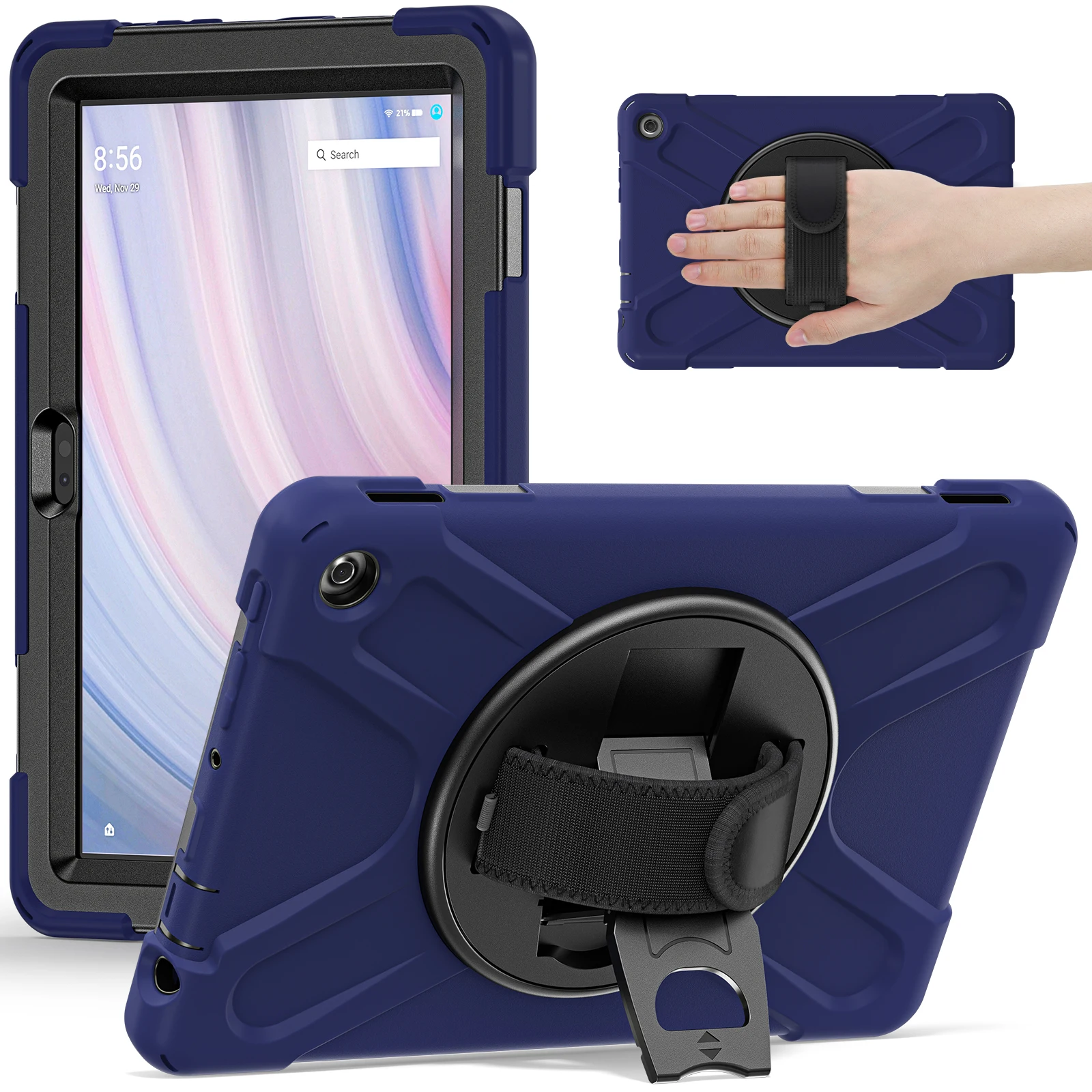 

Silicone Shockproof Kids Safe Case For Amazon Fire HD10 13th 2023 11 inch Tablet Case Stand Cover