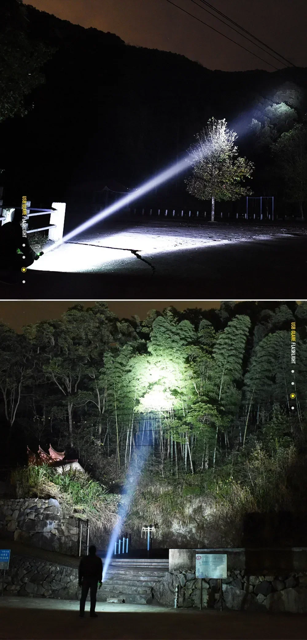 USB wiederaufladbare, superhelle LED-Taschenlampe, XHP70.2, taktische Zoomlampe mit 18650- oder 26650-Akku für Camping – Detail 6
