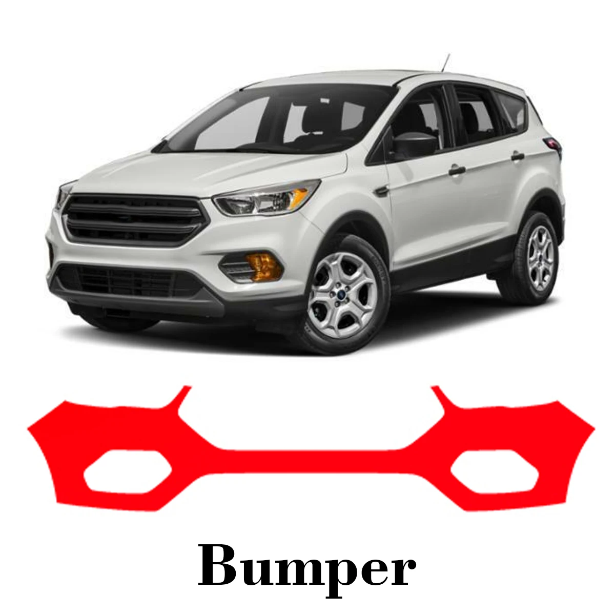 

Car Precut Paint Protection Film Front Bumper Anti-scratch Exterior TPU PPF For Ford Escape 2017-2019