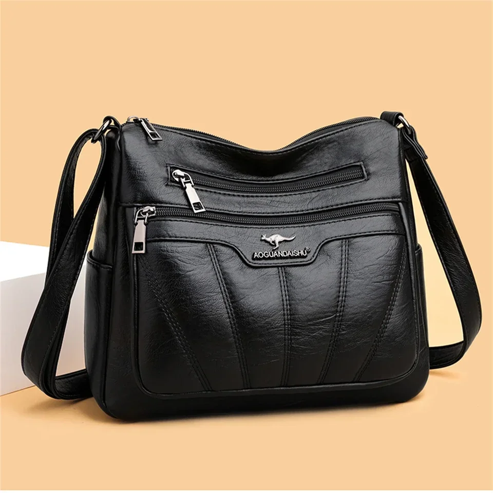 

Soft Leather Luxury Purses and Handbags Women Bags Designer Shoulder Crossbody Bags for Women 2024 New Casual Messenger Bag Sac