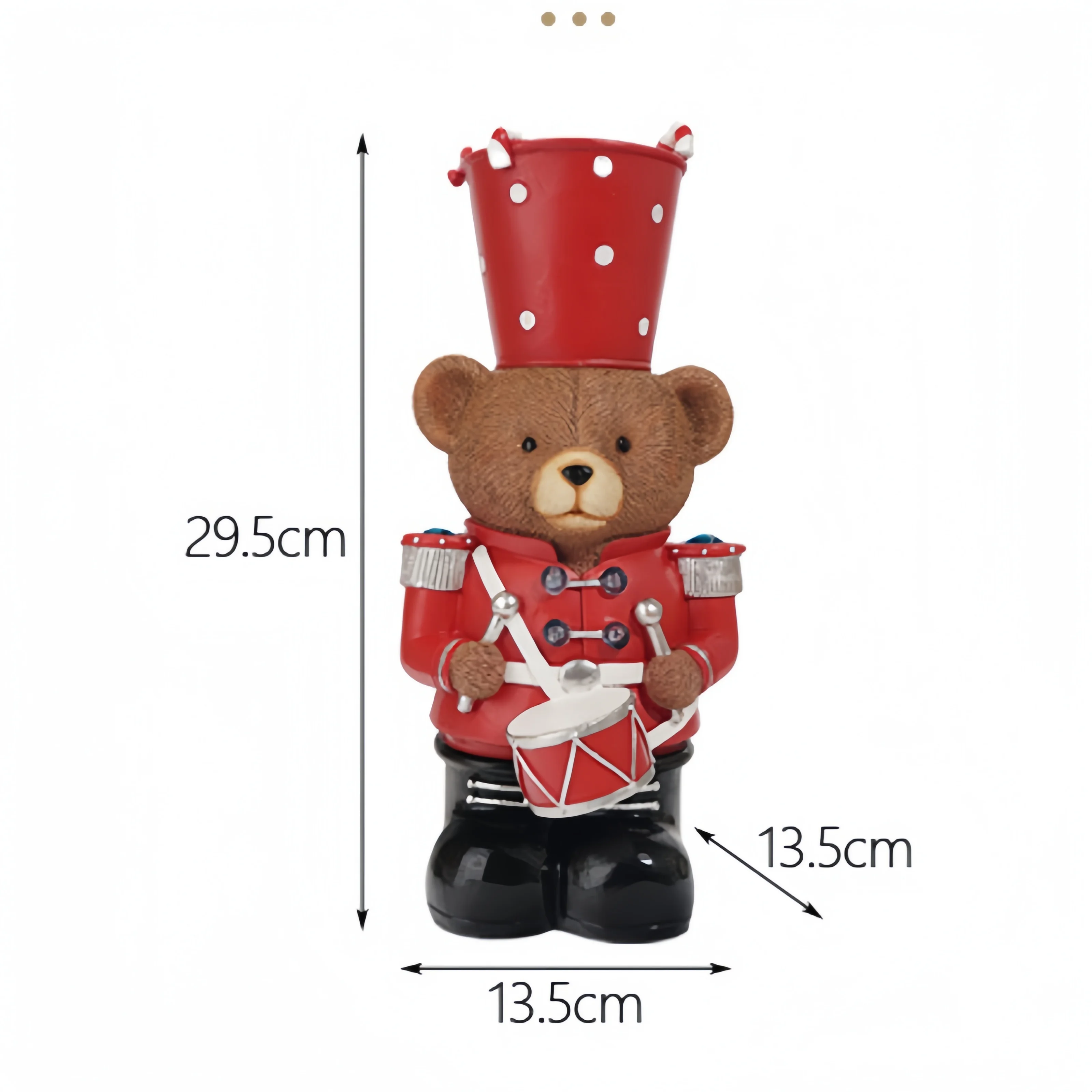 Brown Bear Drummer European Resin Crafts TV Cabinet Living Room Decoration Decoration Nightlight Fashion Festival Birthday Gift