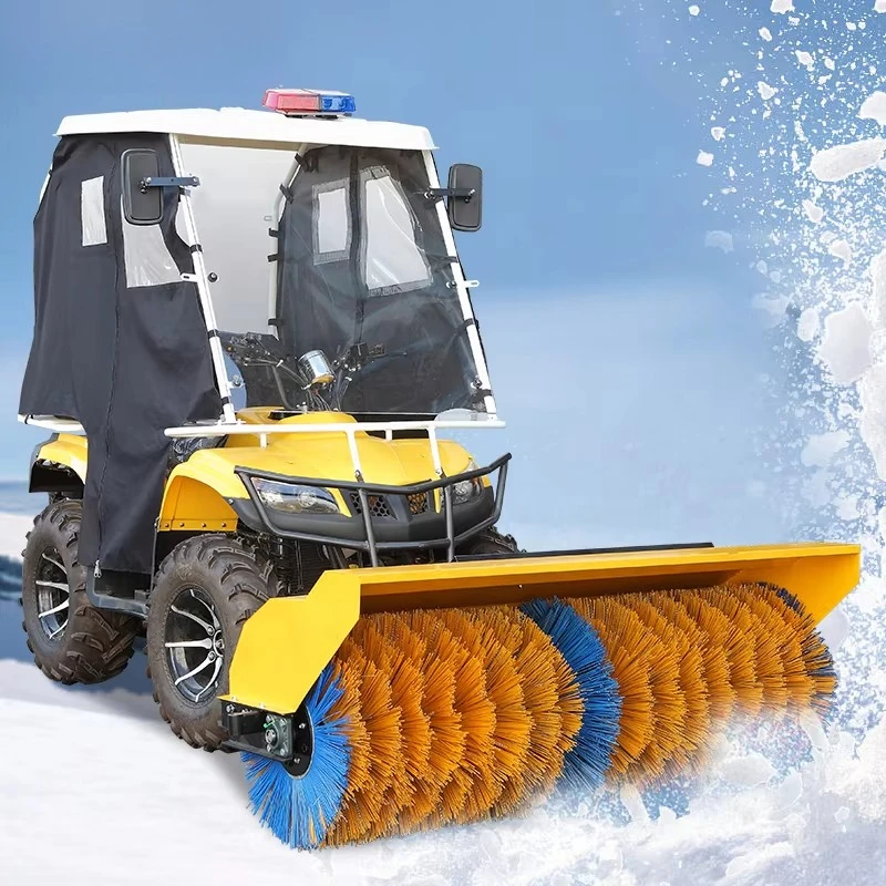 Efficient Ride On Snow Sweeper For Commercial Property Clean Powerful Device Ship Road Capacity Brand Unit Maintenance Street