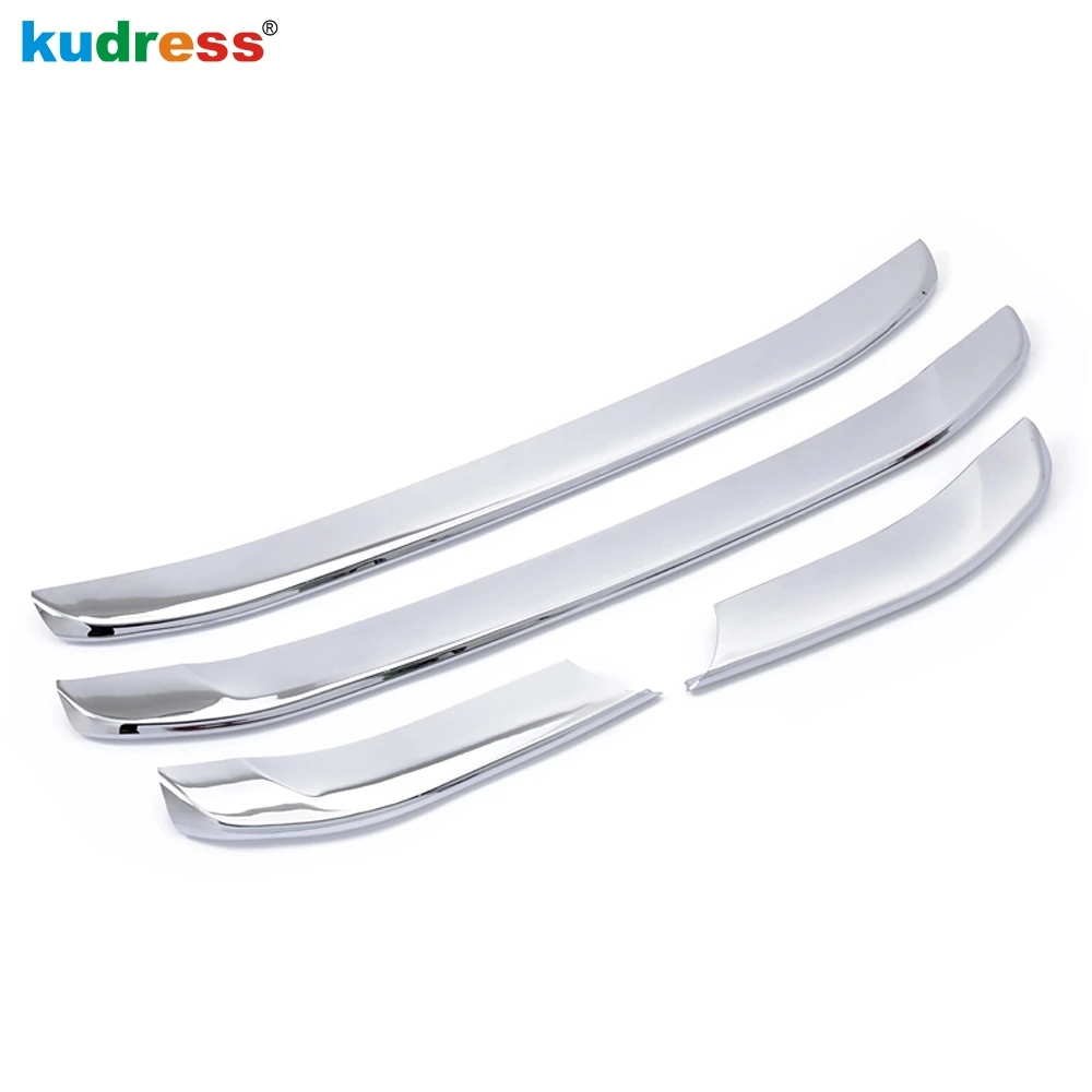 For Hyundai Santa Fe 2010 2011 2012 ABS Chrome Car Front Center Grille Grill Cover Trim Racing Grills Molding Strips Accessories