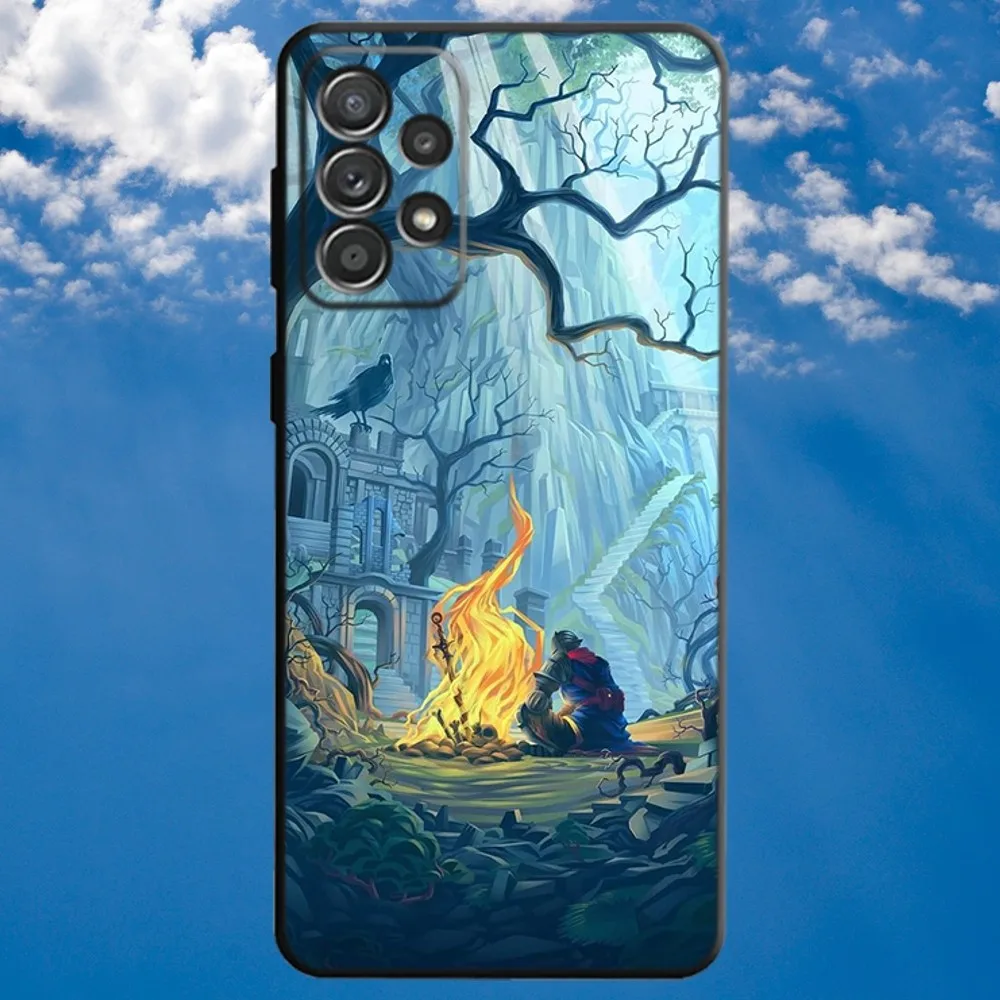 Game D-Dark S-Souls Phone Case For Samsung S21,S22 Ultra,S20,S30 plus,S22 plus,S23,S30 ultra 5G Soft Black Cover