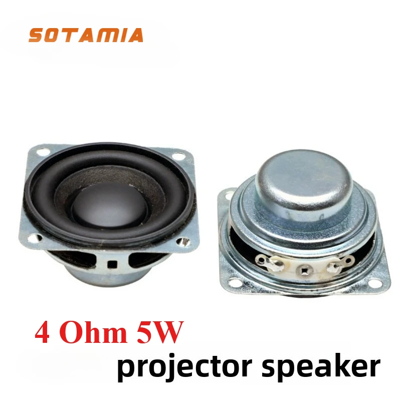 

SOTAMIA 2 шт. 40-мм полнодиапазонные Hi-Fi динамики 4 Ом 5 Вт для DIY мини Bluetooth-колонок и проекторов, 1,5-дюймовые мощные громкоговорители