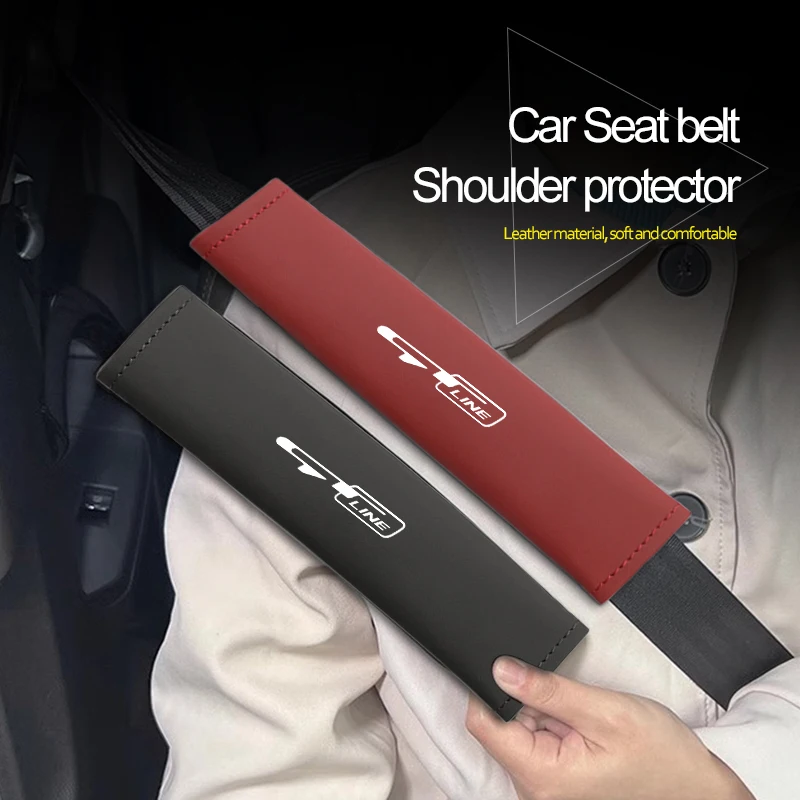 Funda para cinturón de seguridad de coche, almohadilla de protección para hombros, cojín con correa para KIA EV6 Stinger RIO Sorento Picanto Ceed Borrego Syros K4 K5 Sonet