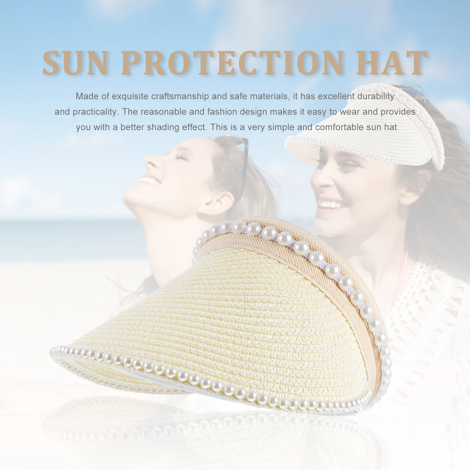 

Hollow Wide Brim Sun Hat for Women Summer Straw Caps Breatheable Comfortable Outdoor Cycling Travel Spring Autumn