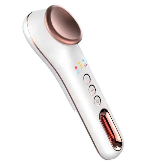 Aangepast logo gezichtsverzorging Persoonlijke schoonheidsmachine Rimpelverwijdering Huidverzorgingsapparaat Oogmassageapparaat met warmte en kou