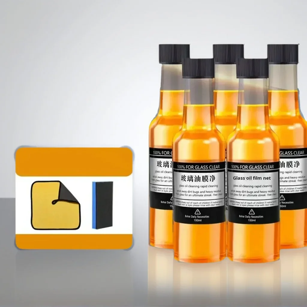 

5pcs Windshield Oil Film Remover - Sponge Applicator for Motorcycle & Auto Glass Stain Cleaning