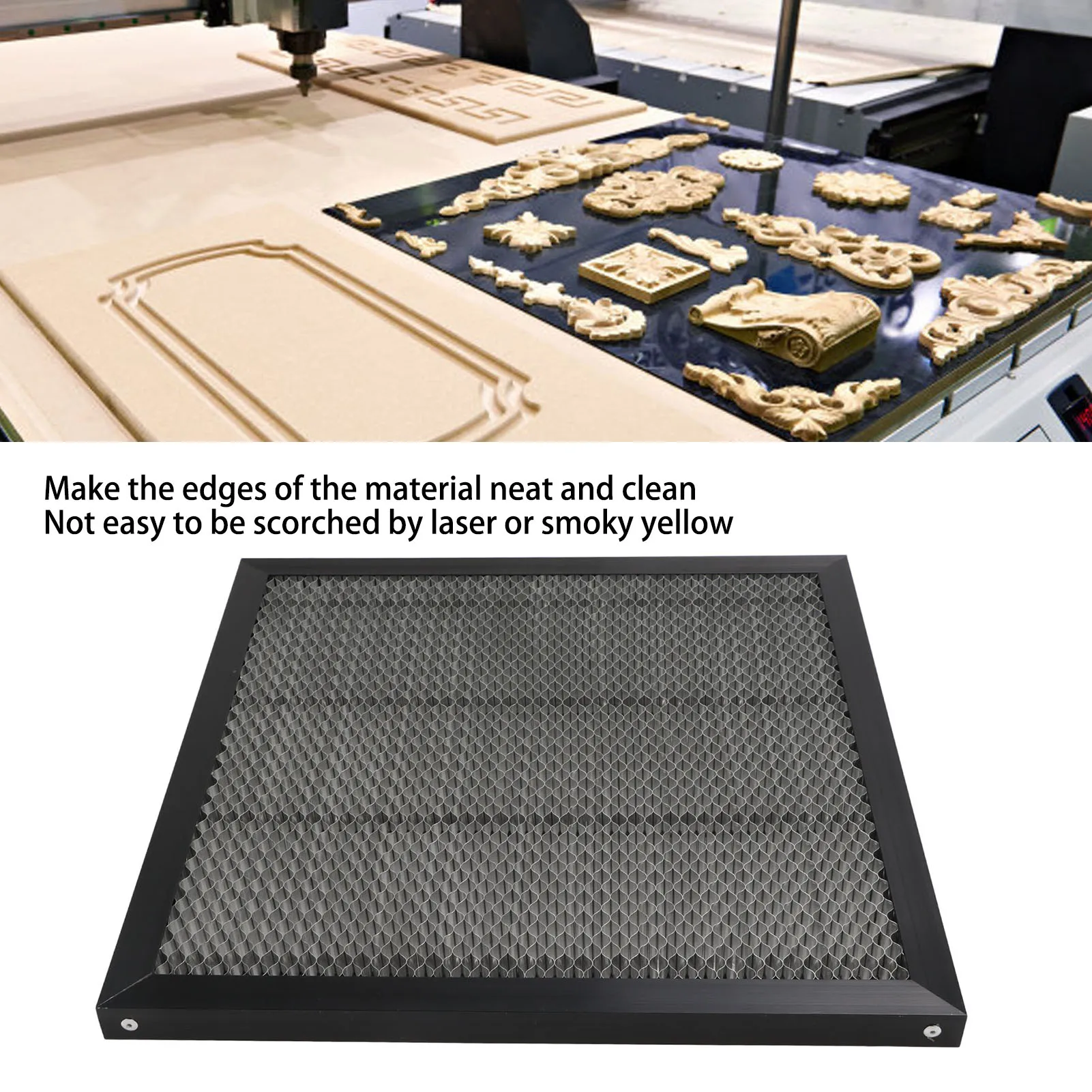 Laser Cutting Machine  Aluminum Alloy Laser Bed Working Table 400x400mm Mesh Design Laser Cutting