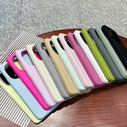 Soft Liquid Silicone Case For iQOO 13 15 Ultra Z11Turbo Z9 Turbo Neo10 Pro, Slim Skin Fleece Protection Cover Retail Package