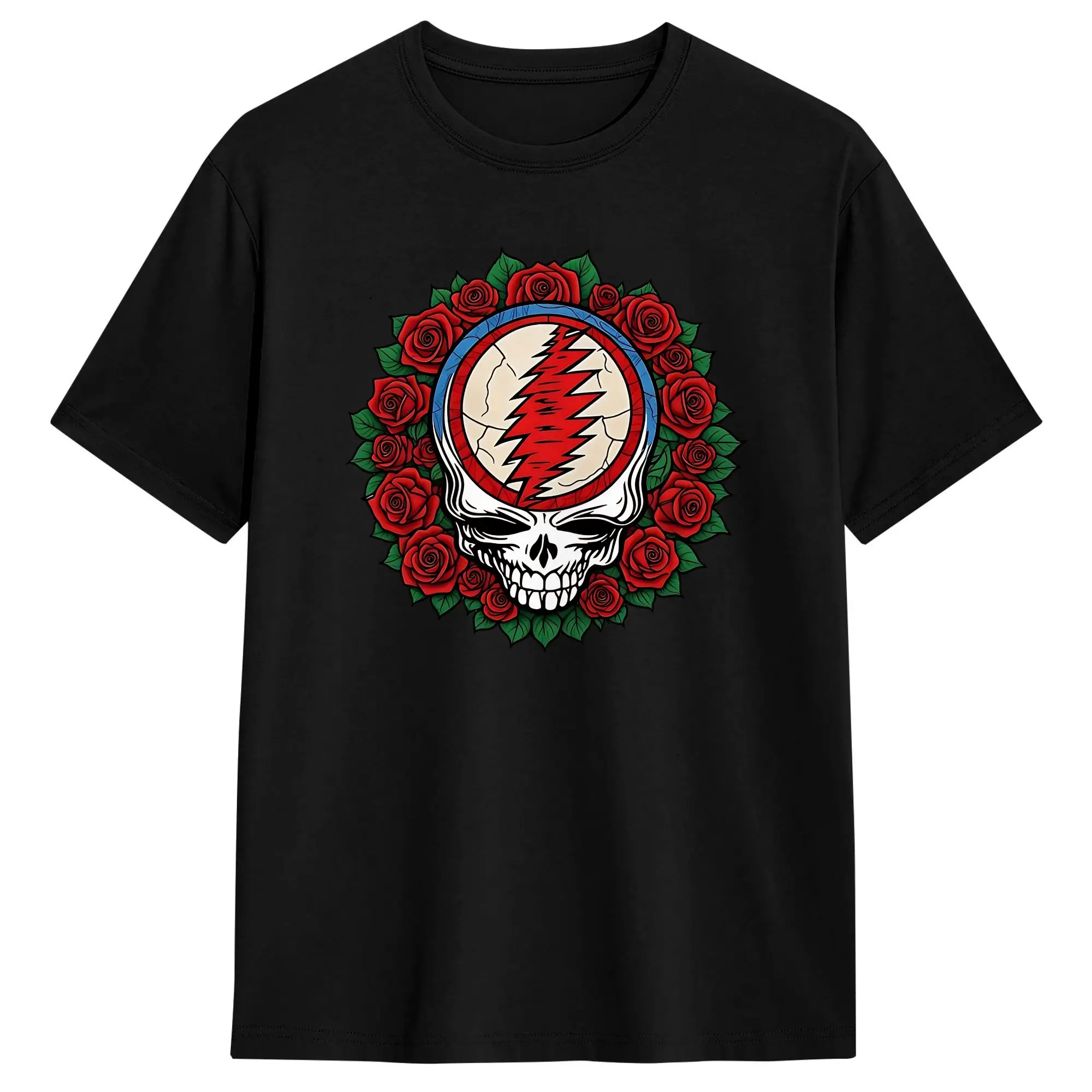 Rock Reel Grateful T Shirt Men's  Pure Cotton Leisure T-Shirt Crew Neck  Tees Short Sleeve Clothes 4XL 5XL 6XL
