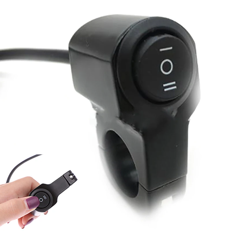Motorcycle Handlebar On Off Switch 12V Waterproof ATV Headlight Fog Light