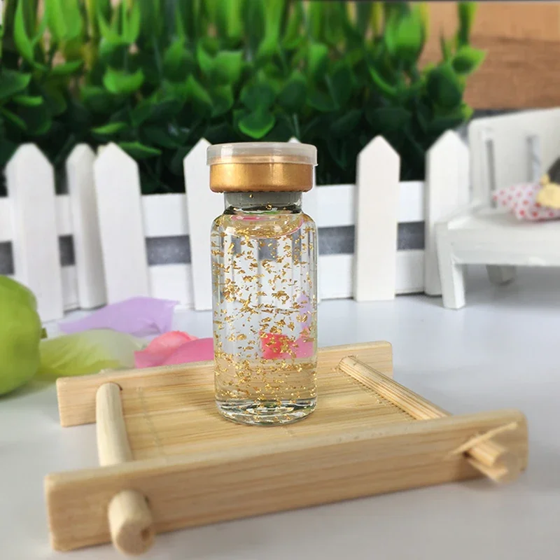 

24K Gold Foil ampoules Lady Eye Essence Moisturizing Refreshing Wrinkle Fighting Dark Circles 5*10ml