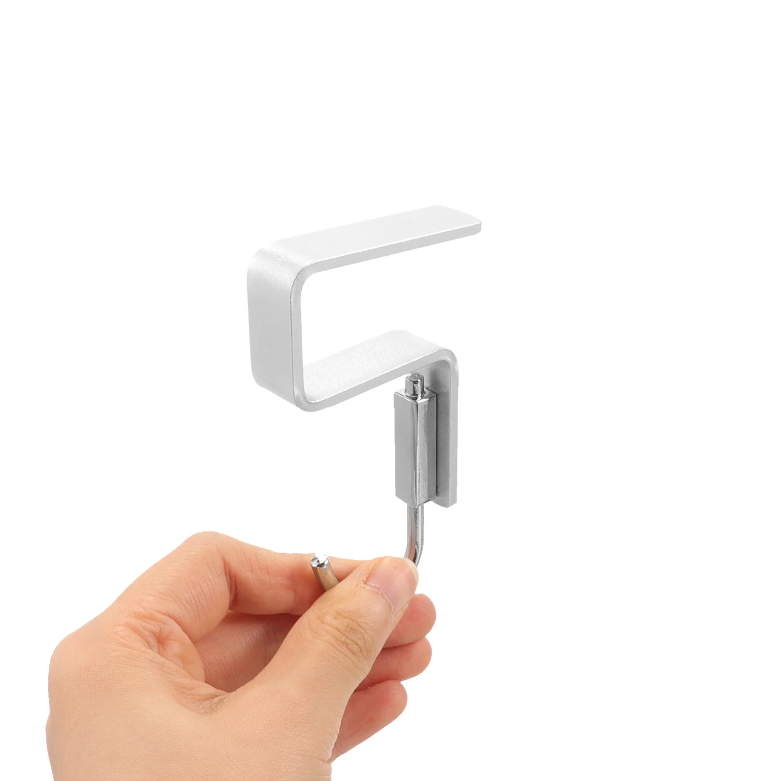 

Desk Hooks 2cm Clamp 1.8-1.9mm Thick Boards Aluminum Hanging Purse Hanger Bag Holder Backpacks Umbrellas Keys Storage