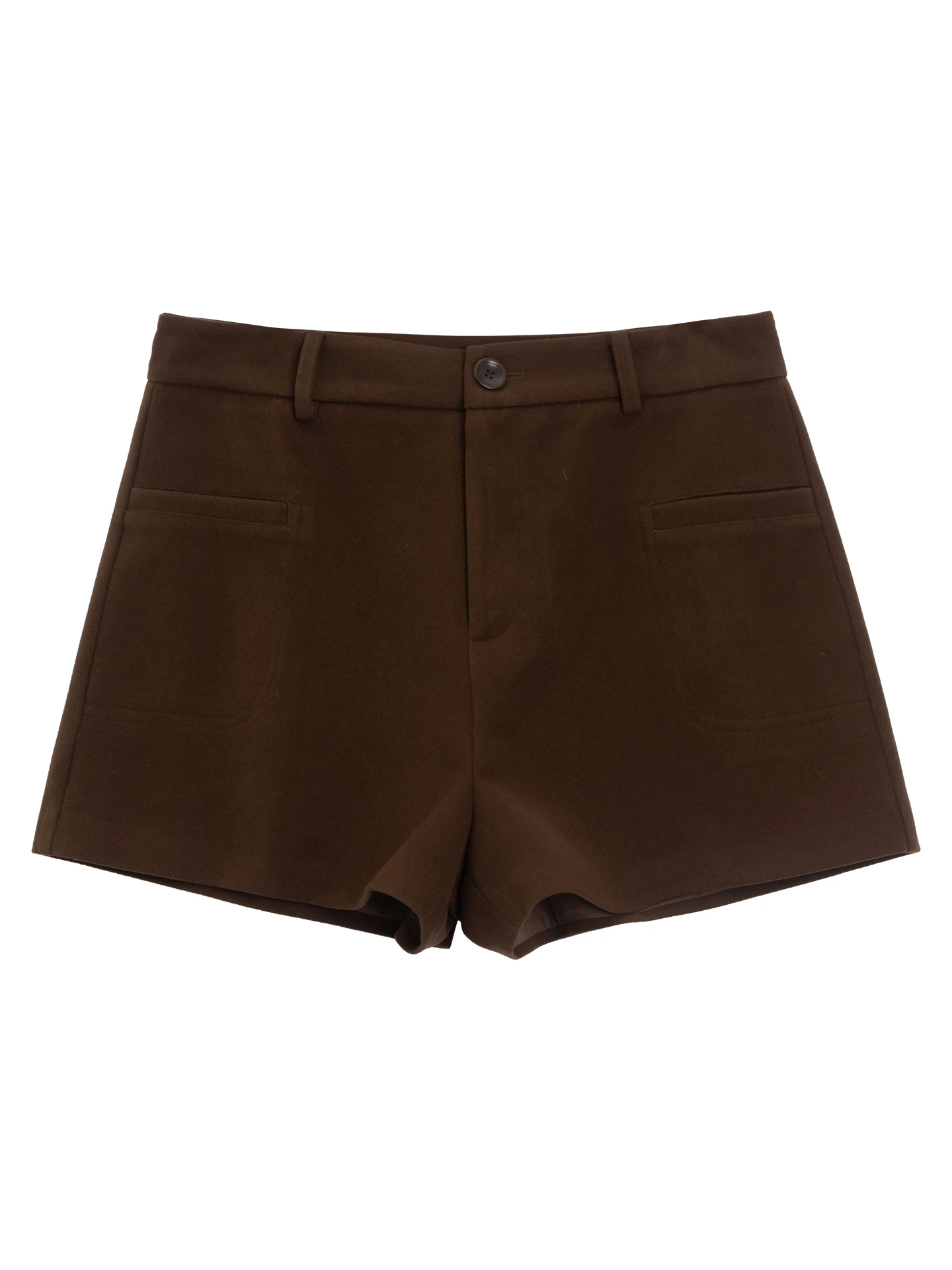 กางเกงลำลองทรงตรงสีกาแฟสไตล์เรโทรสำหรับผู้หญิงไซส์ใหญ่ ช่วยพรางหุ่น สำหรับสาวอวบ ฤดูใบไม้ร่วง ฤดูหนาว รุ่นใหม่...