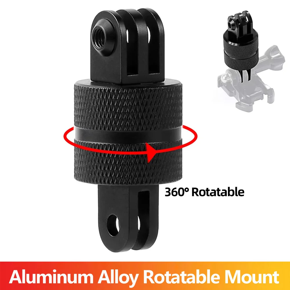 Adapter statywu obrotowego ze stopu aluminium do GoPro 13 12 11 10 9 8 Insta360 SJCAM AKASO DJI Osmo Action Akcesoria do kamer