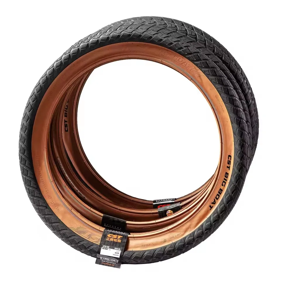 CST Fat Tire 26x4.0 CST BIG BOAT CTC-06 CST New Brown Family Top Dark Skin Collection Electric Bicycle Tire