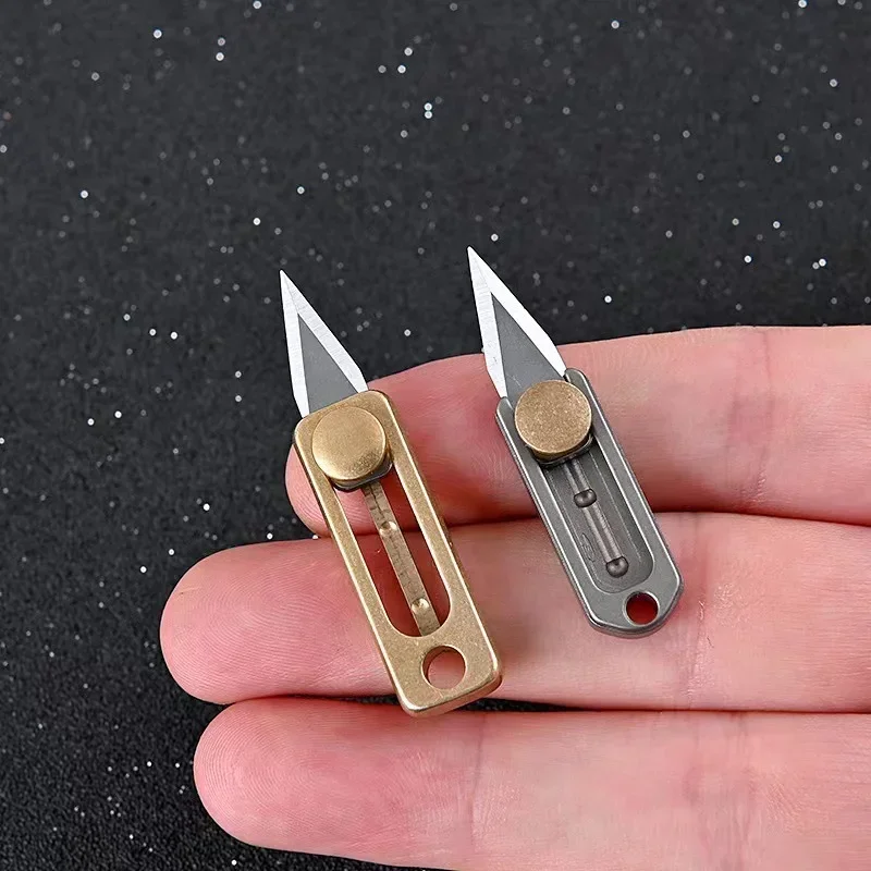 Outdoor Multi EDC Tools Unpacking Knife Camping EDC Knife Pocket Knife Keychain Stainless Steel Portable Keychain Pendant