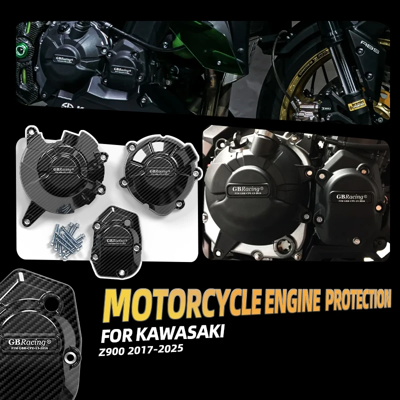 

Комплект защиты мотоцикла промышленного класса GBRacing для KAWASAKI-Z900 2017-2025, импульсная крышка сцепления генератора, аксессуары moto