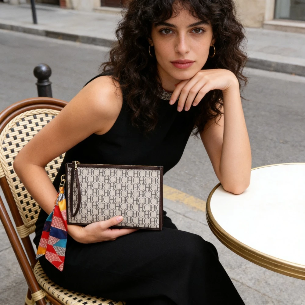 

Женская сумка-клатч CHHC с буквенным принтом, повседневная универсальная модная сумочка для женщин