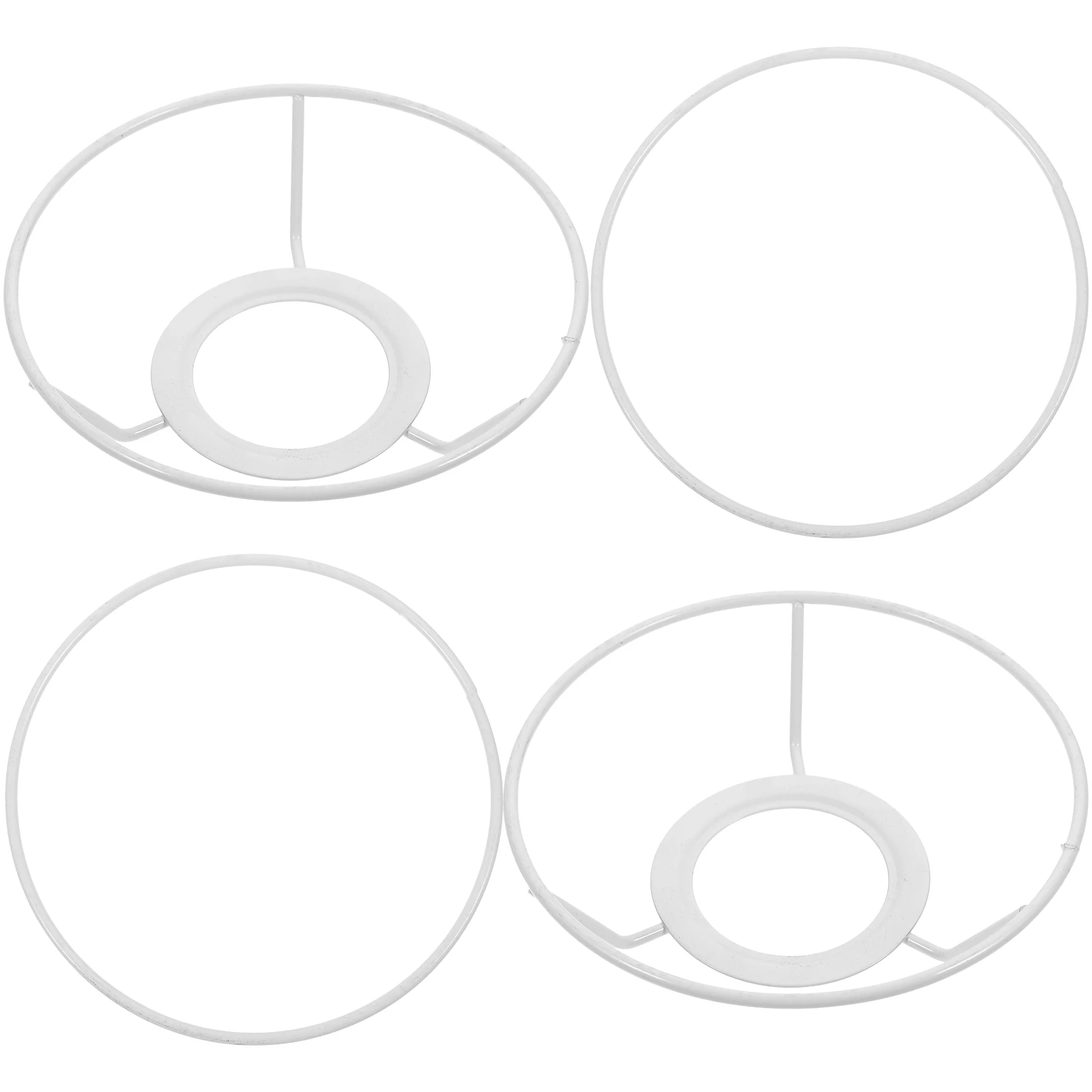 

2 set Round Lampshade Bracket E27 15cm Iron Frame Pendant Light Accessories DIY Chandelier Lampshade Rack Support