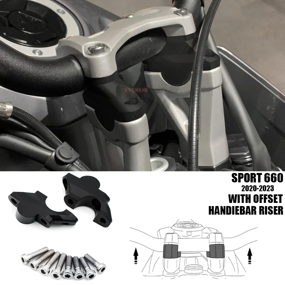 

Sport 660 Accessories for Tiger Sport 660 2022 2023 Handlebar Riser Sport 660 Parts Handlebar Riser With Offset