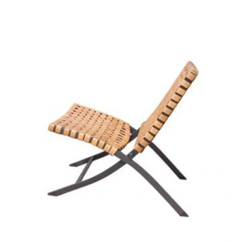 

Outdoor rattan folding chair folding table outdoor casual rattan table and chair balcony garden waterproof simple combination
