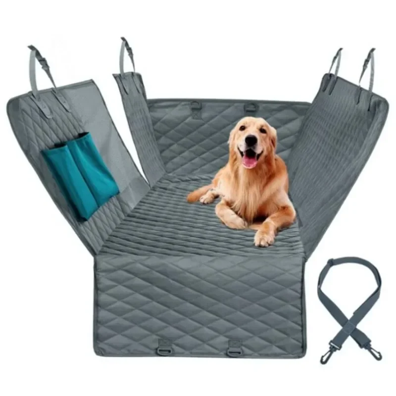 

Small and Large Dog Car Seat Covers Waterproof Mesh Pet Bracket Rear Seat Protection Pads Made of Solid Patterns