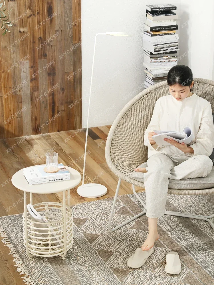 Rattan Tea Table Small Storage Simple round Side Table