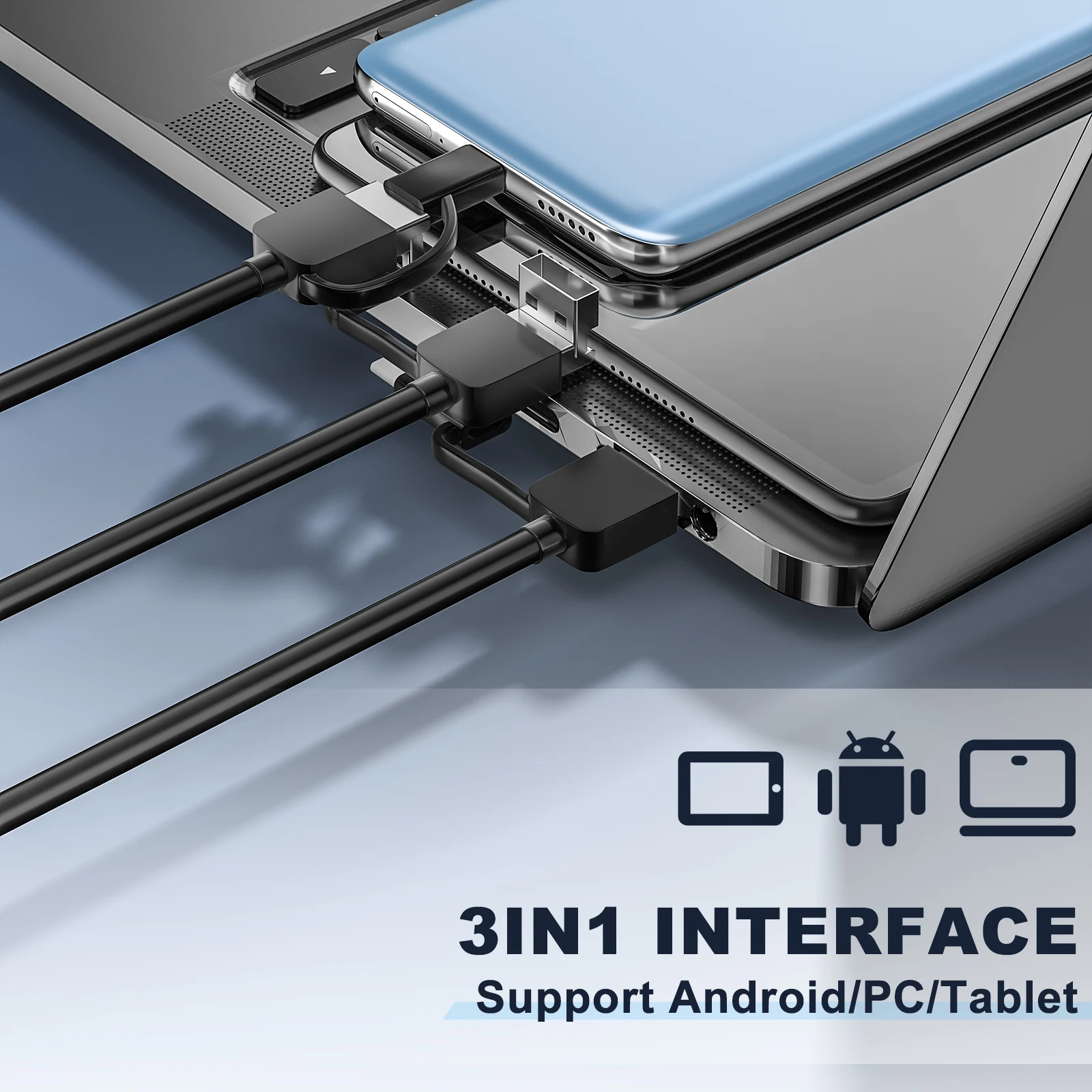 ENWOR Ultra Thin Android Endoscope Camera IP67 Waterproof 720P HD Micro USB Type-c 3in1 Rigid Cable Industrial Endoscope 3.9mm