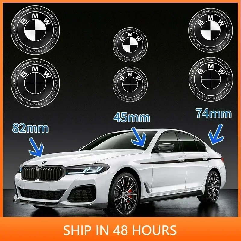 

1 шт. 45 мм 82 мм 74 мм черно-белые передние и задние эмблемы на капот и багажник, полностью черные, для BMW E43 E52 E53 E63 E64 E93 E94 E87