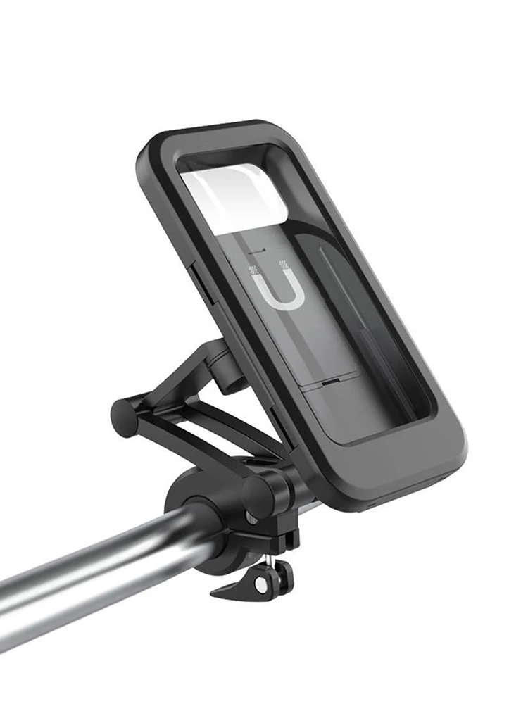 Support de téléphone universel pour moto, coque rigide étanche, support de téléphone portable réglable à 360 ° pour vélo, jusqu'à 6.7 pouces