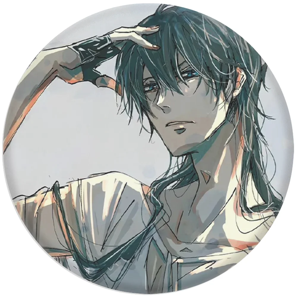 

58-мм аниме Dakaretai Otoko 1-i Ni Odosarete Imasu ‌ JYUNTA AZUMAYA Косплей Костюм Значок Булавка SPTE Жесть Брошь Опора Рождественский Подарок