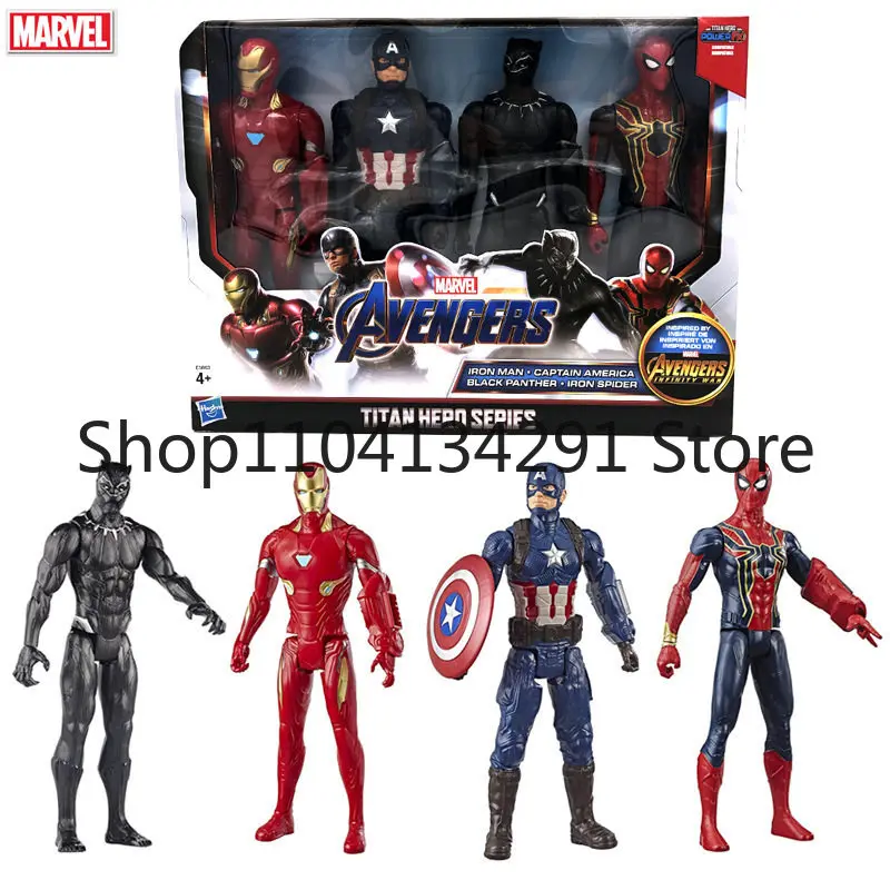 

Original Marvel Avengers 12-inch Iron Man, Captain America, Black Panther, and Spider-Man Toys and Figures – Birthday Gifts