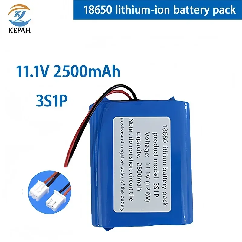

New 12V Battery 12.6V/11.1V 3500mAh 3S1P Lithium-ion Battery Pack W/ BMS for Backup Power Ups CCTV Camerar Speaker Bluetooth