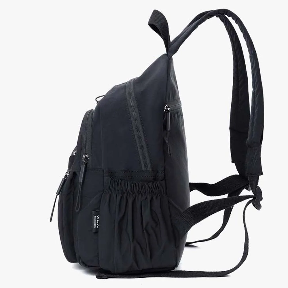 

Large Capacity Oxford Cloth Backpack Anti-Splash Water Solid Color Casual Daypack Lightweight Adjustable Women School Bag Men