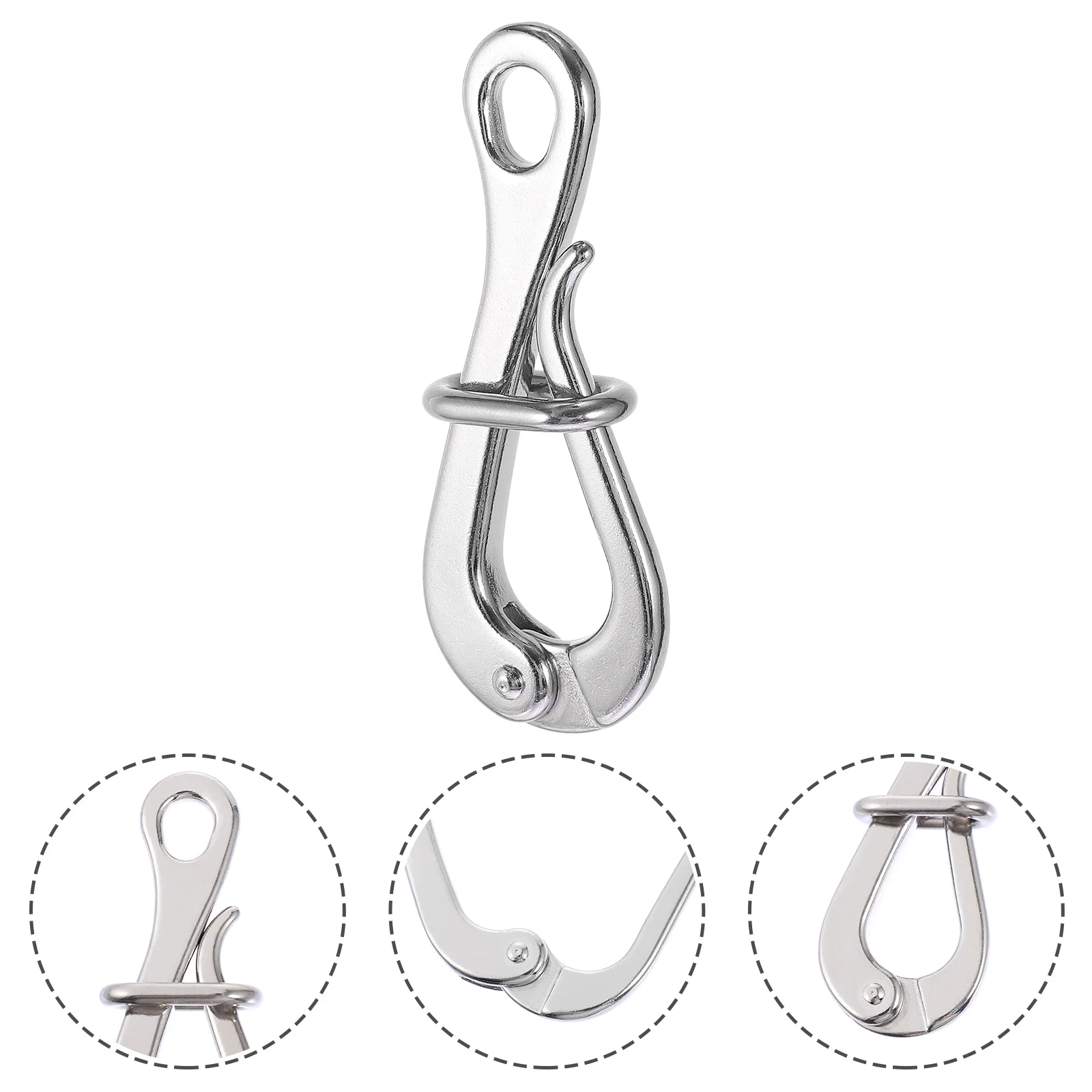 

Inflatable Hot Tub Quick Release Hook Ship Lifeboat Shackle Silver Stainless Steel