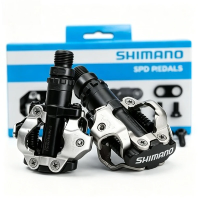 shimano-with-sh51-cleats-sealed-bearings-boxed-m520-spd-mountain-bike-pedals-dual-sided-self-locking-anti-slip-metal-pedal