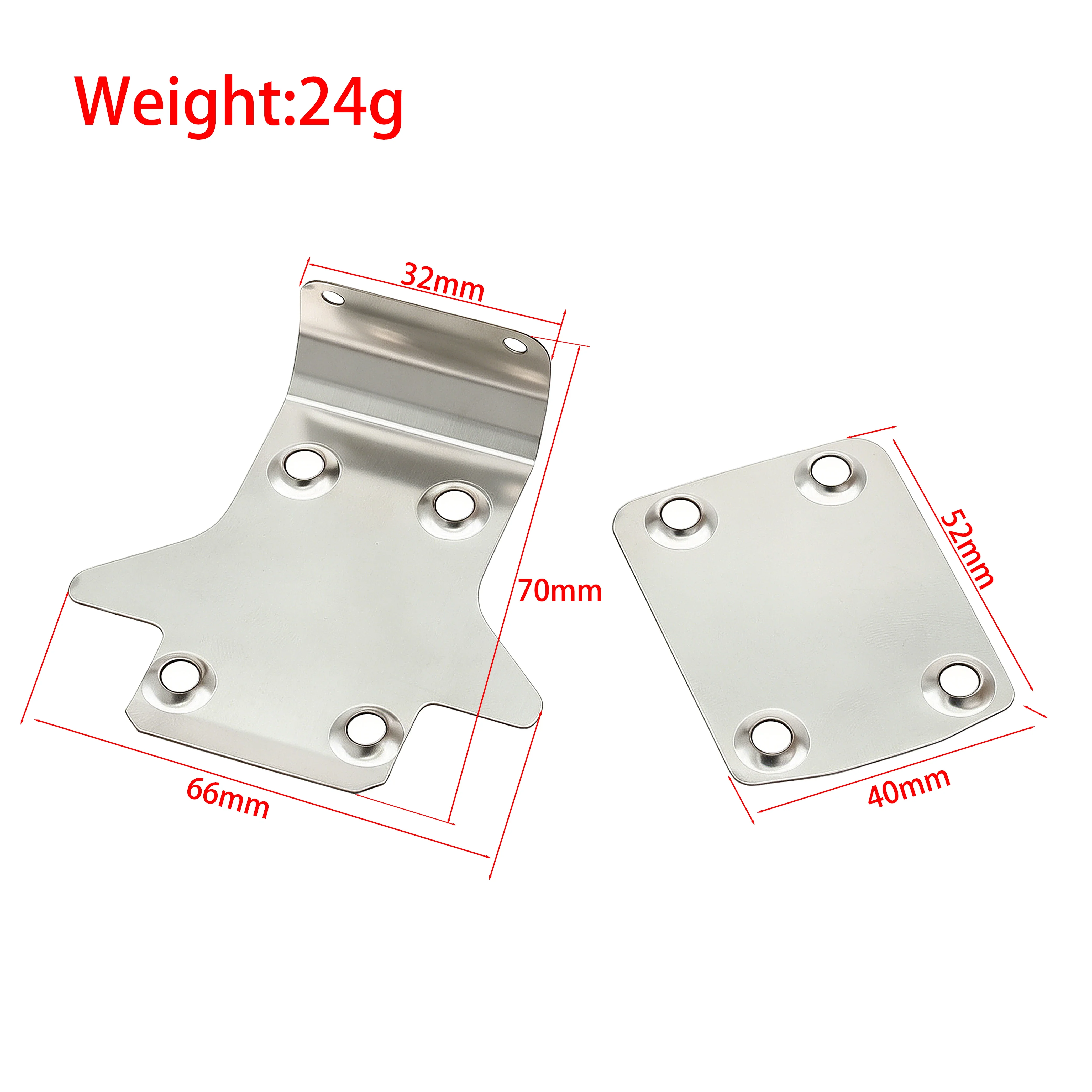 Stainless Steel Front Rear Chassis Armor Skid Plate Protector TO-235 TO-220 for Kyosho MP11 MP11E 1/8 RC Buggy Upgrade Parts