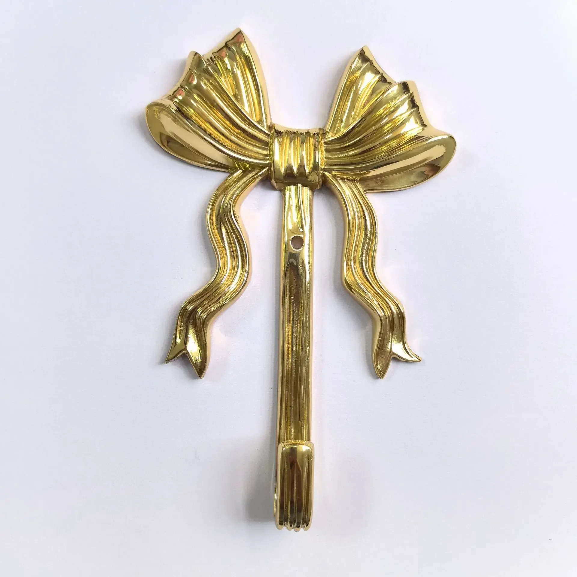 bow shaped hook living room bedroom wall  brass hook hooks for hanging