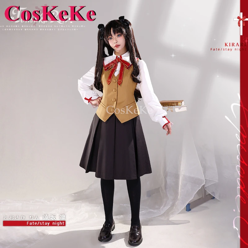 CosKeKe Tohsaka Rin/Matou Sakura Cosplay Game Fate/Grand Order Costume Fate/Stay Night Lovely Saber Uniforms Role Play Clothing