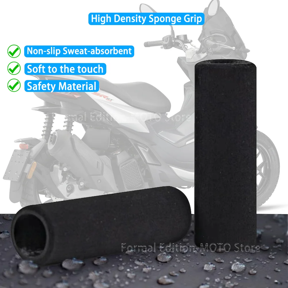 Motorcycle Grip Cover Shockproof Motorcycle Sponge Grip Non-Slip Handlebar Grip Sponge Cover for Aprilia SR GT 125 200  2022-