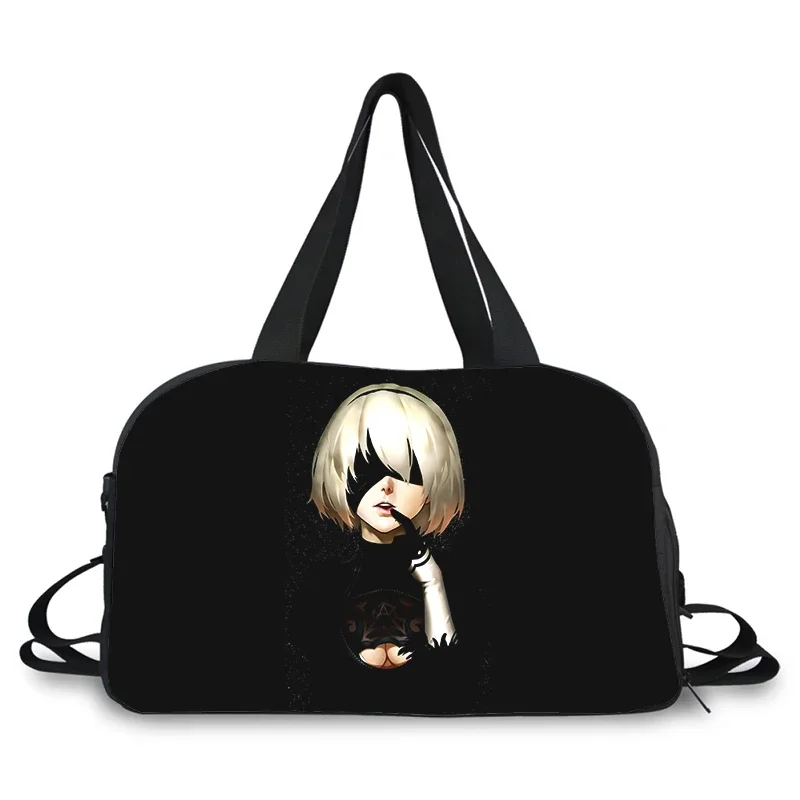 Nier Automata 2b two B 3D printing fashion trend portable large capacity multi-function messenger bag travel bag