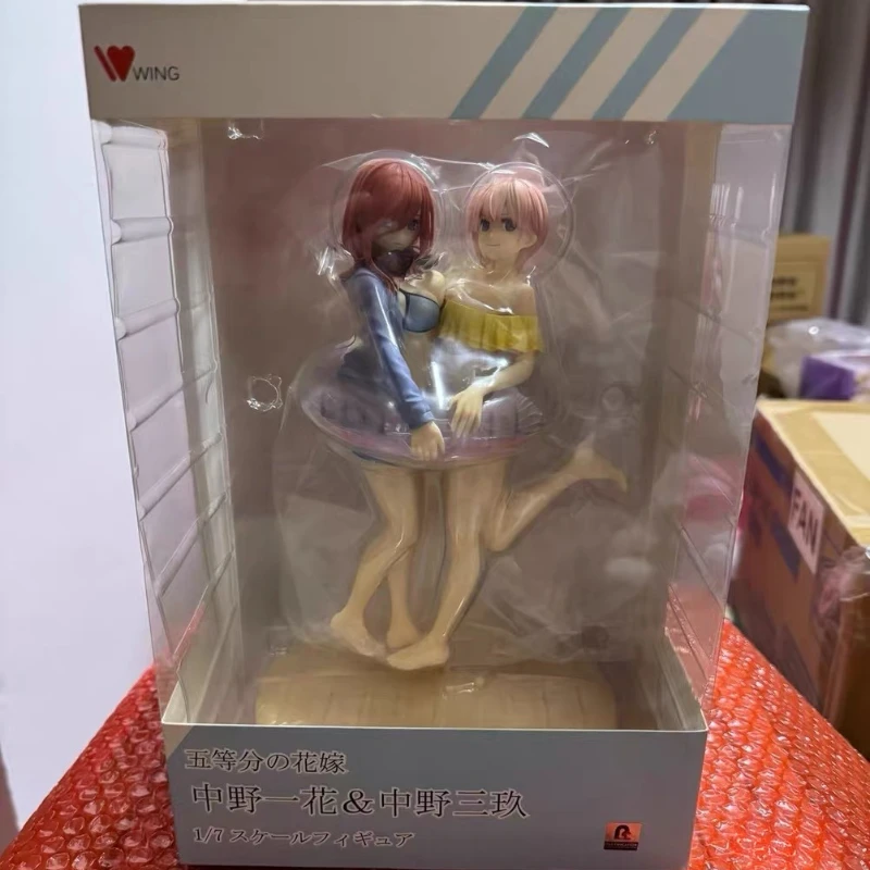 

WINGS Original:Nakano Ichika&Nakano Miku swimsuit 24cm PVC Action Figure Anime Figure Model Toys Figure Collection Doll Gift